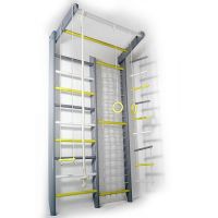 Drabinka gimnastyczna z siatką wspinaczkową 3E KOMBIK BASIC COLOR 7 sosna